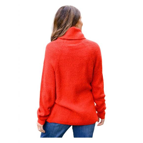NEW JODIFL steady pace roll neck sweater in red - Picture 4 of 4